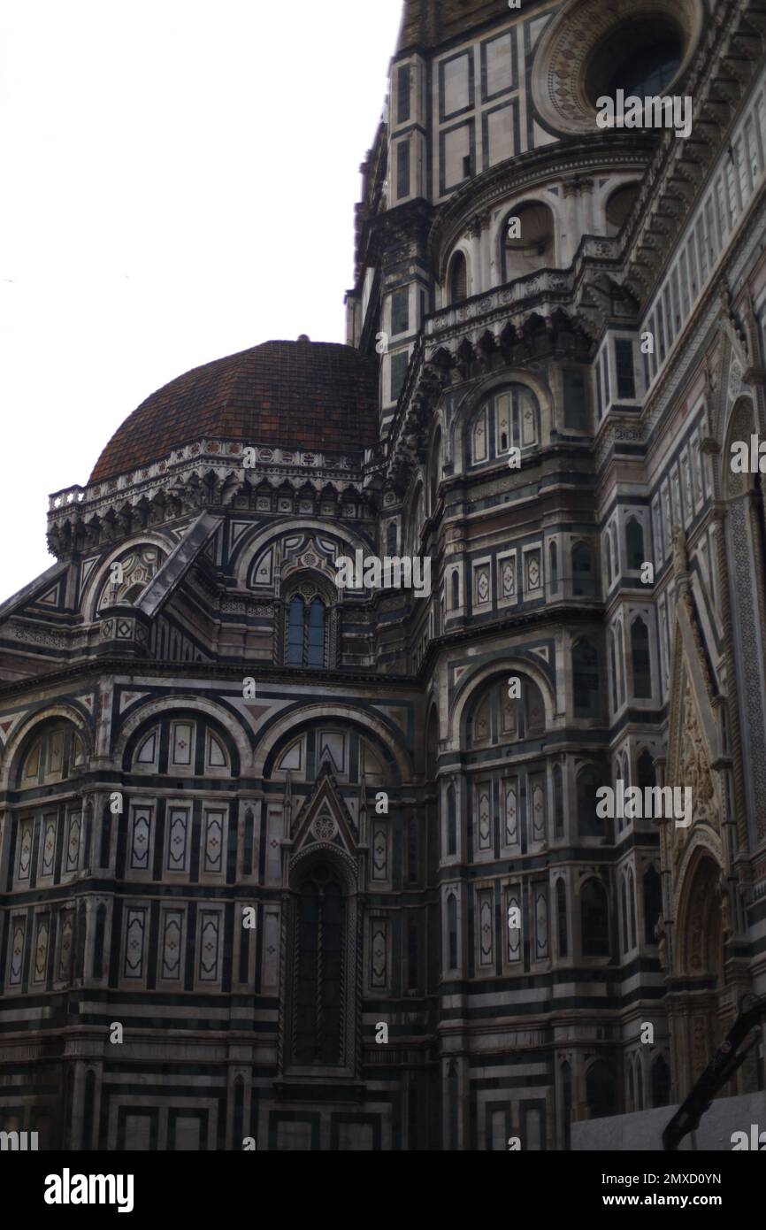 A vertical low angle shot of Florence Cathedral in Italy under the ...