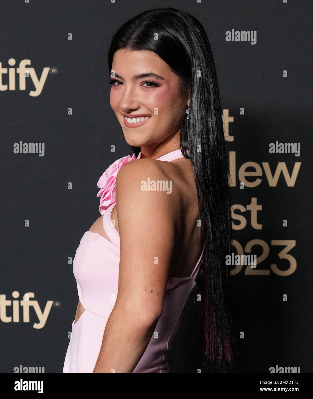 West Hollywood, CA, February 2, 2023. Charli D'Amelio arrives at the