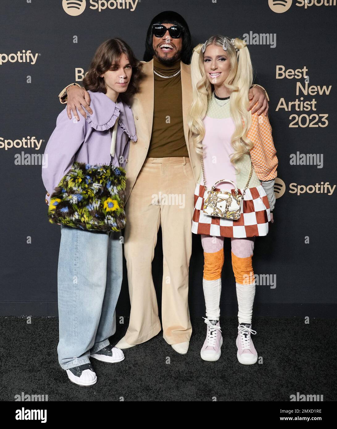 Los Angeles, USA. 02nd Feb, 2023. (L R) JD BECK, Anderson .Paak and