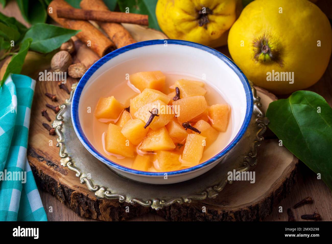 Quince compote. Compote or compote is a type of dessert prepared by