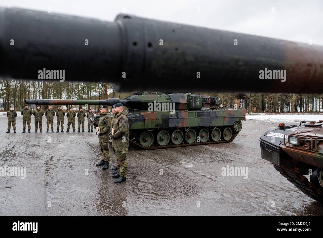 Pfreimd, Germany. 03rd Feb, 2023. New Leopard 2 A7V Tanks From The ...