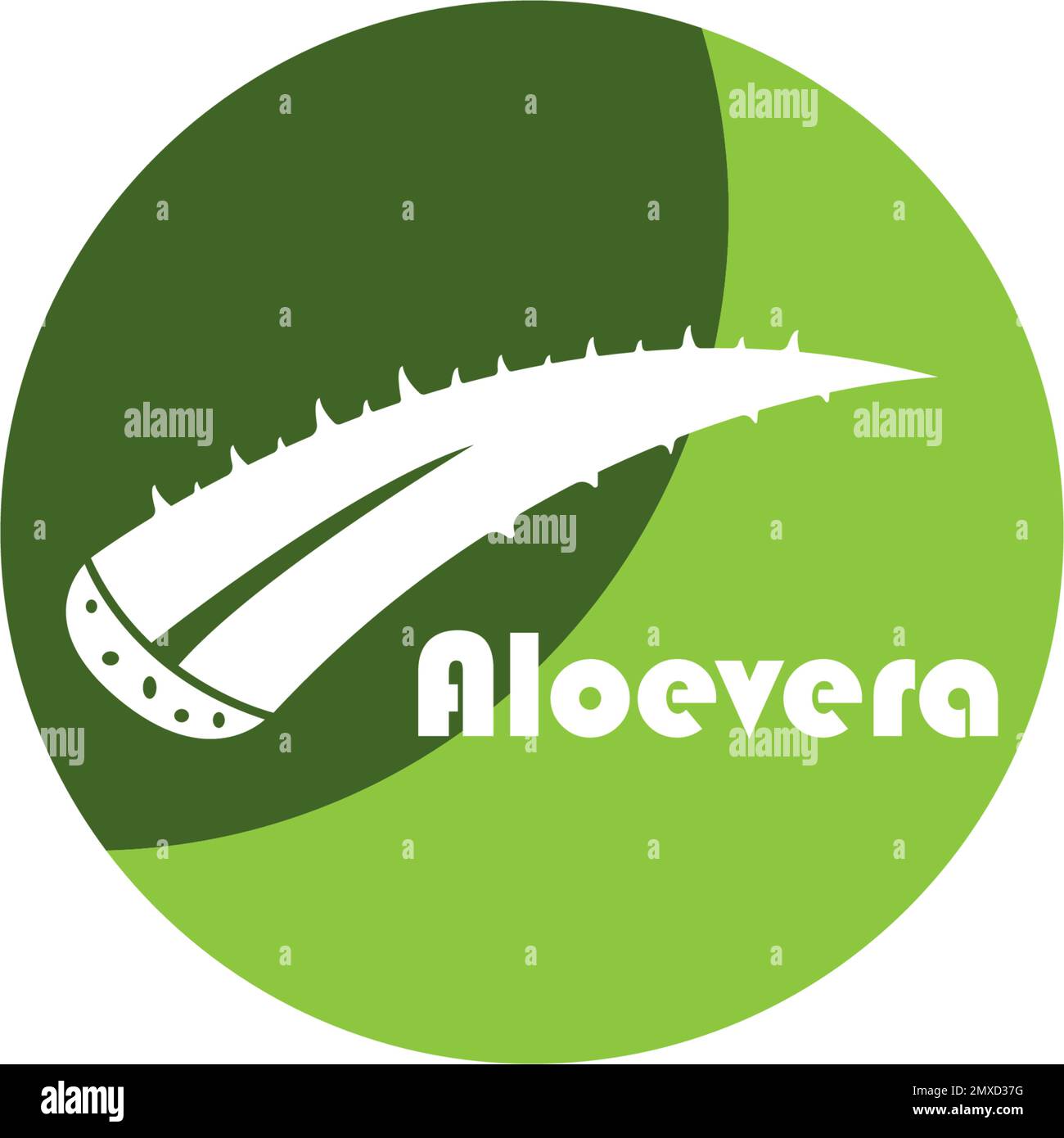 Aloevera logo vector illustration design template. Stock Vector