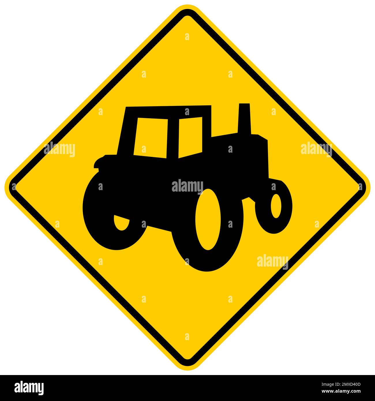 Farm equipment warning sign Stock Photo Alamy