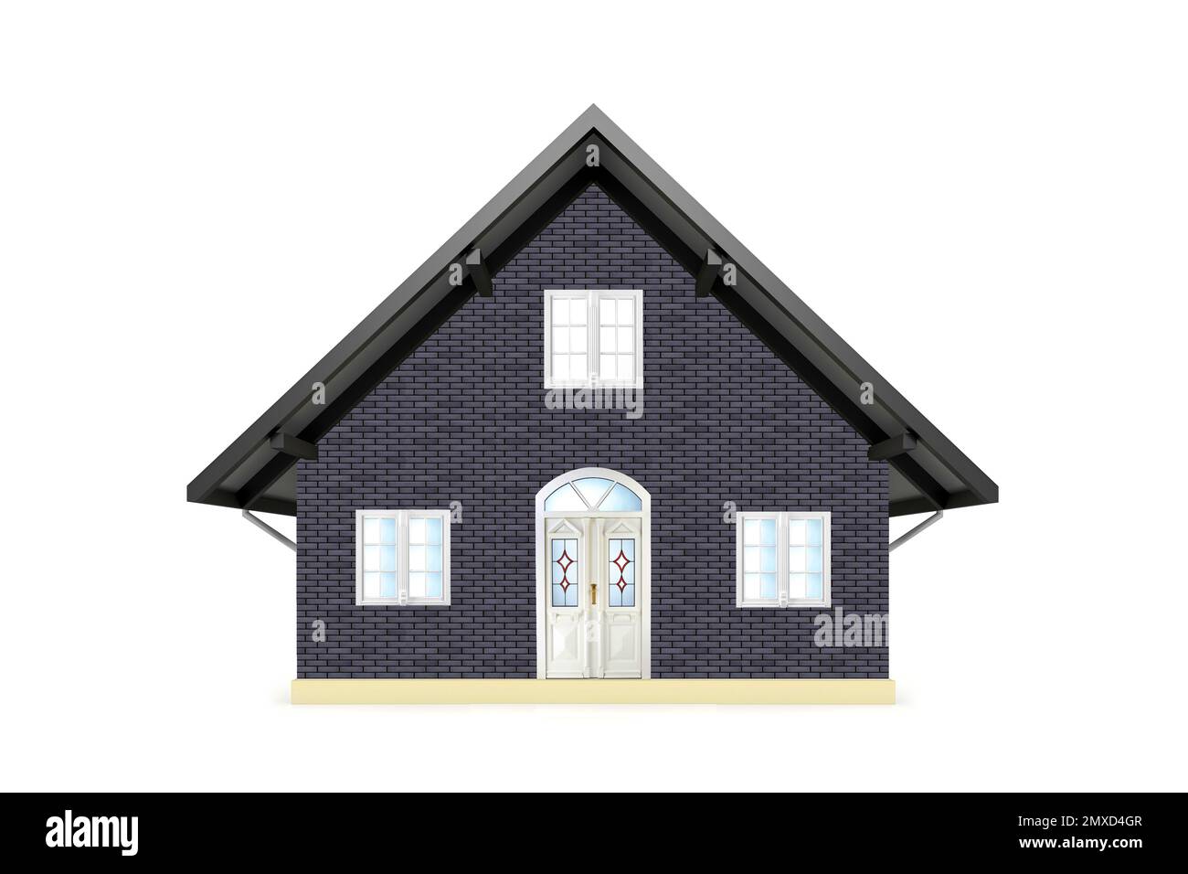 miniature model of a family house Stock Photo