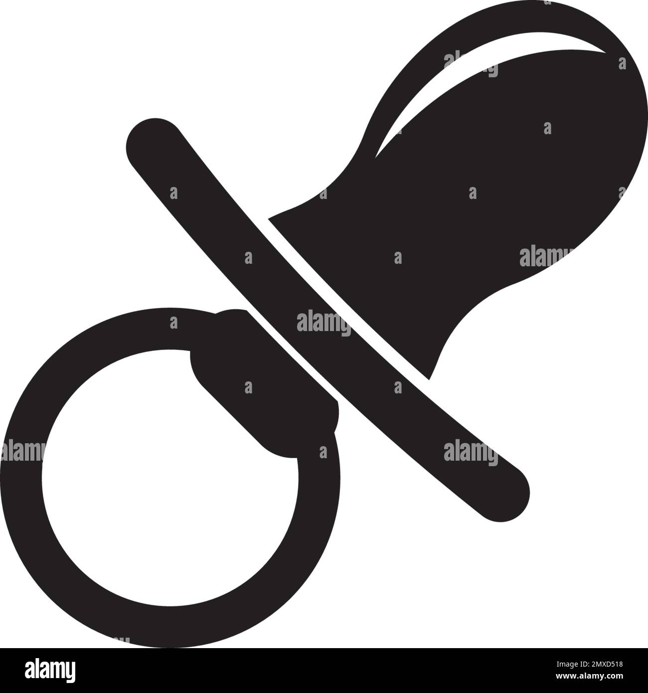 Baby pacifier vector icon illustration design template Stock Vector