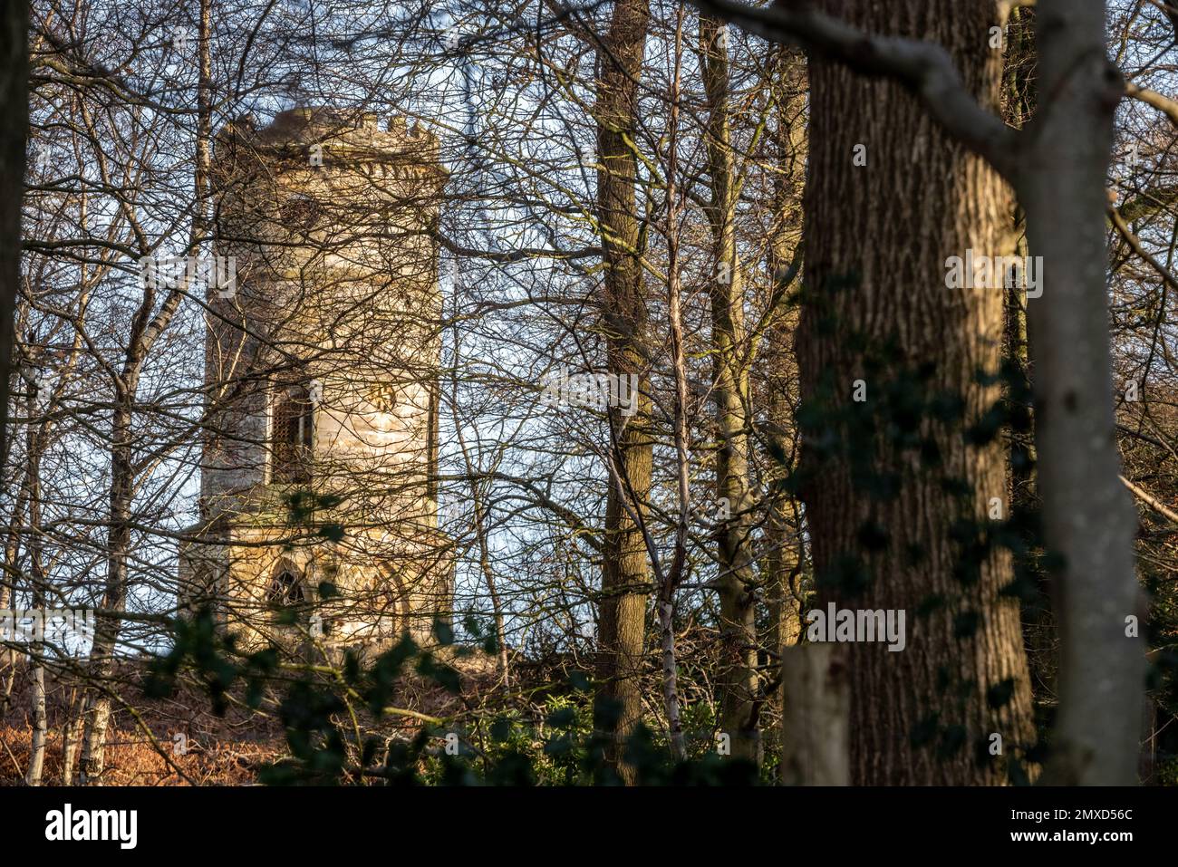 Heathfield, January 18th 2023 Gibralter Tower in Heathfield Park Stock Photo Alamy
