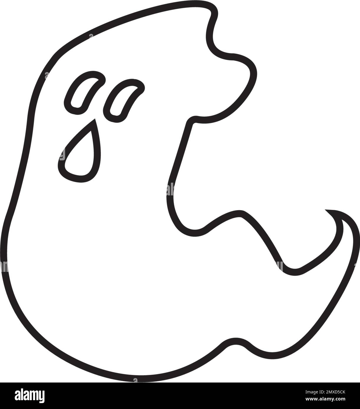 Ghost line icon vector illustration symbol design Stock Vector Image