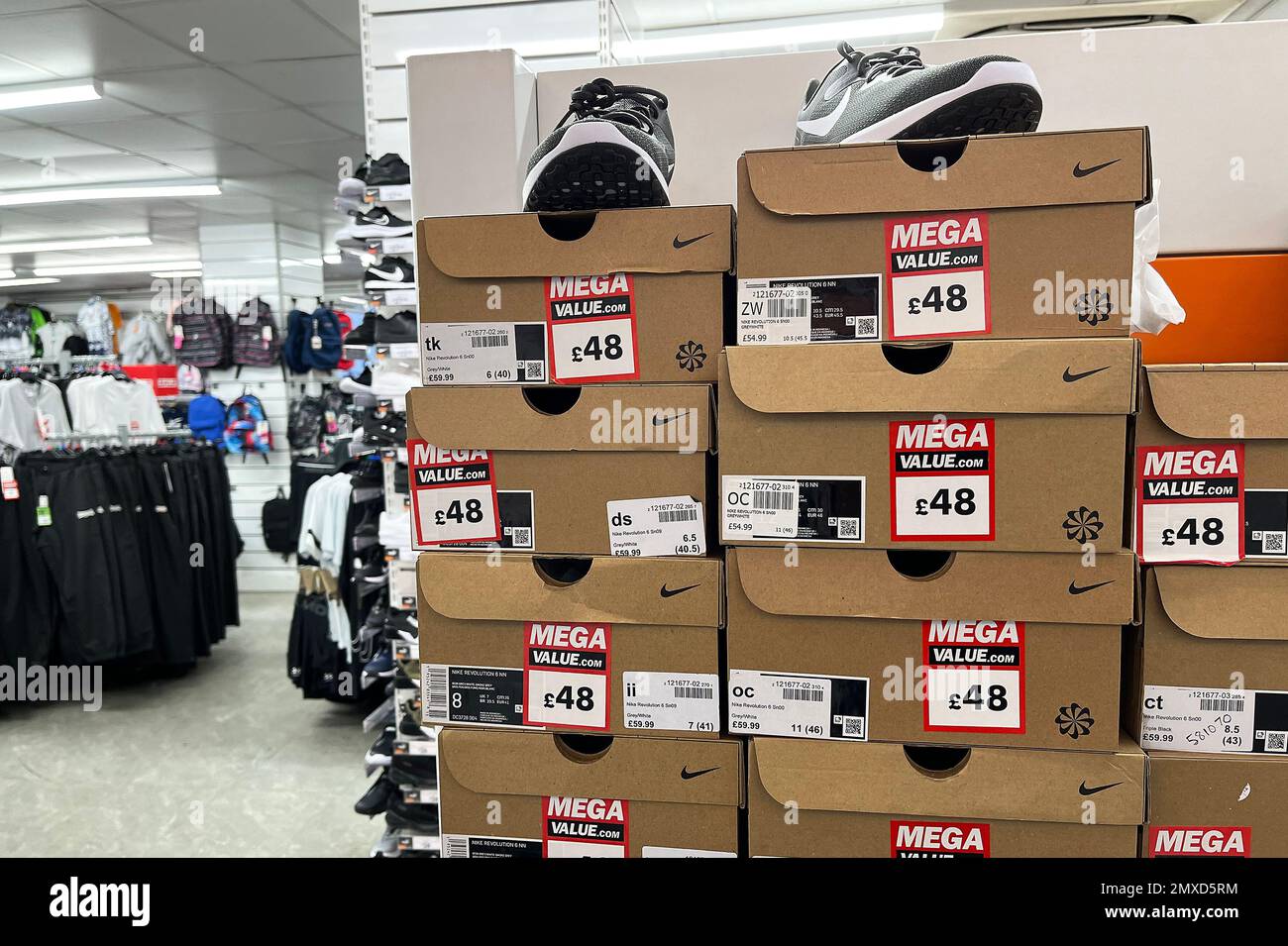 Boxes of trainers hi-res stock photography and images - Alamy