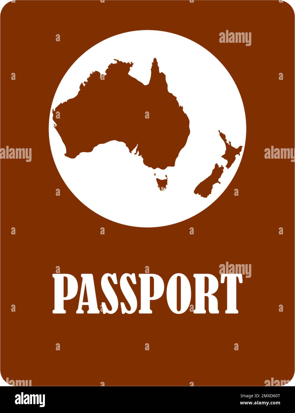 Passport icon vector illustration design template. Stock Vector