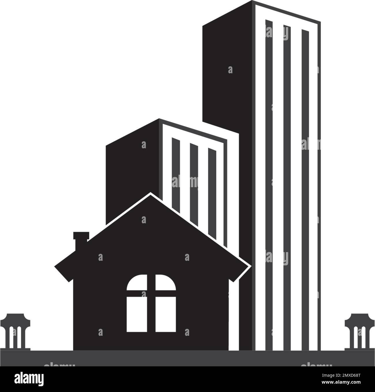 Real estate vector icon illustration logo design Stock Vector Image ...