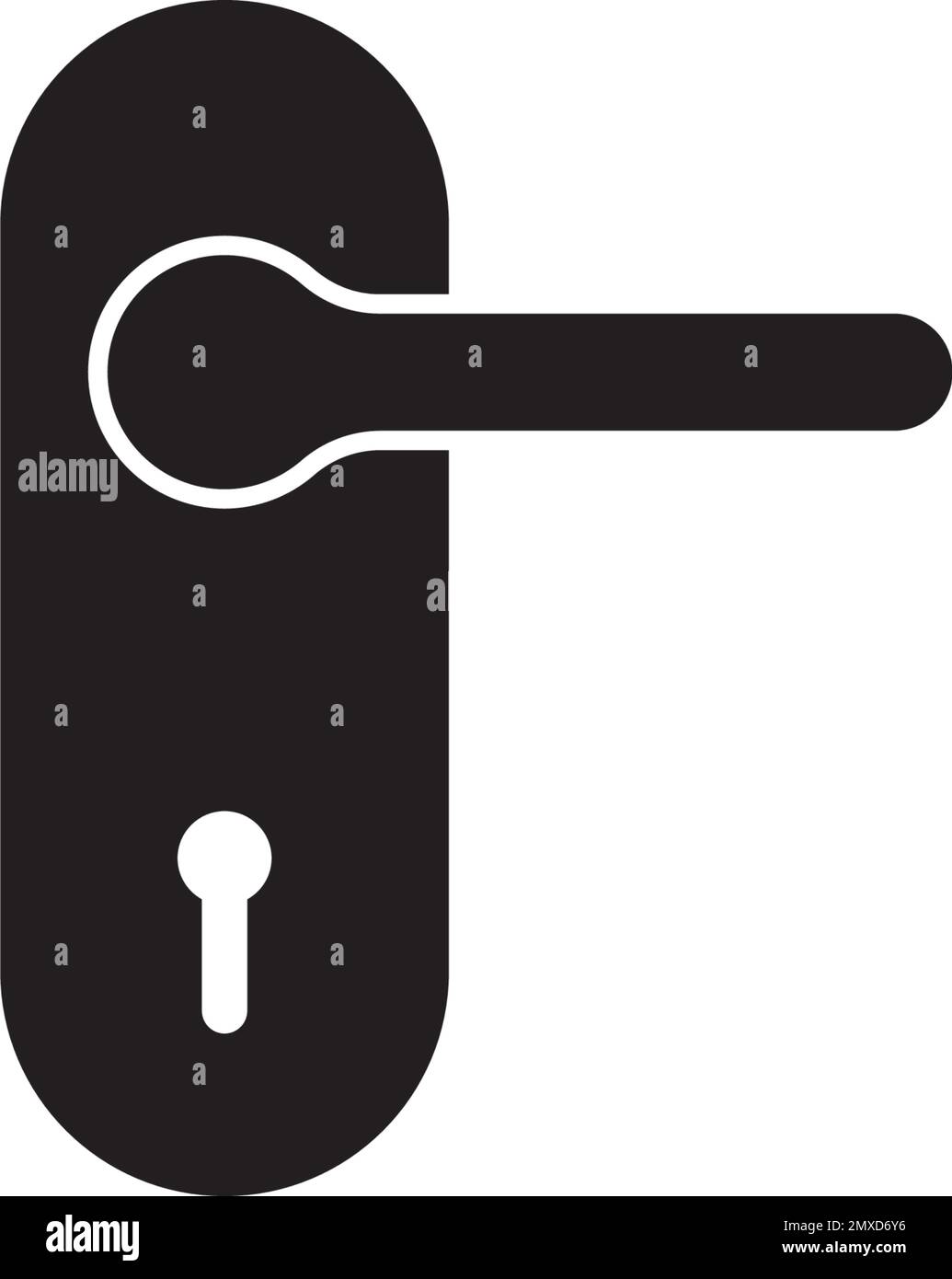 Handle flat Black and White Stock Photos & Images - Alamy