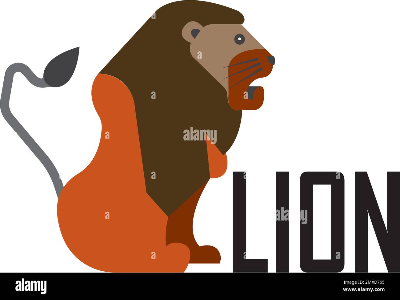 Lion icon vector illustration logo design. Stock Vector