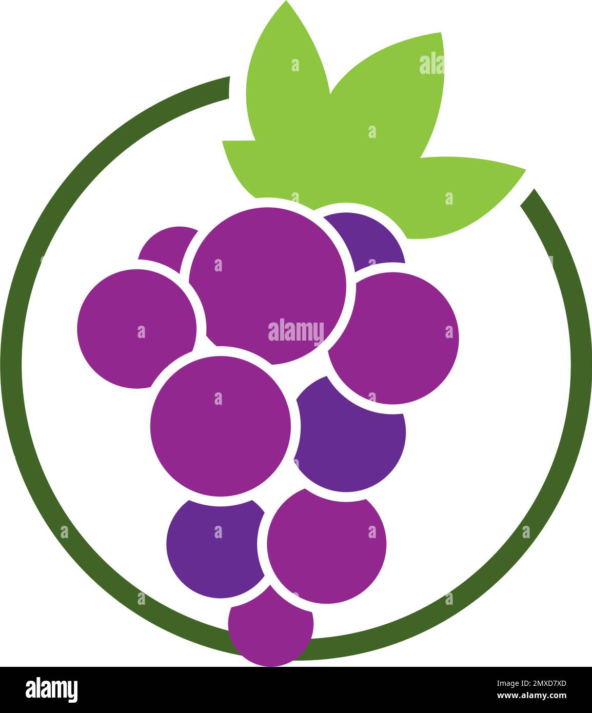 Grape icon vector illustration logo design Stock Vector Image & Art - Alamy