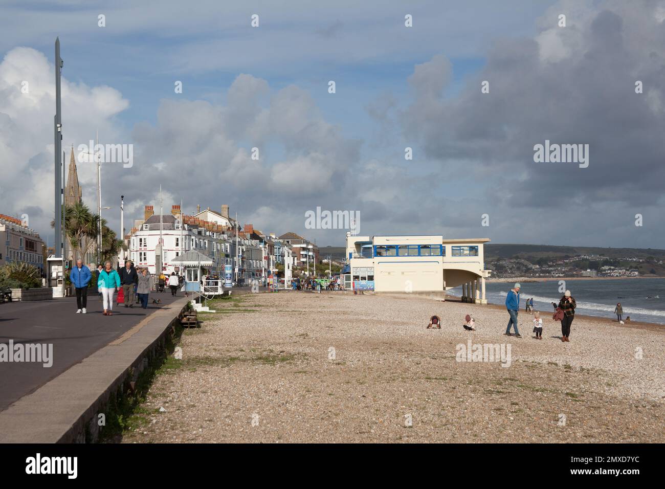 Views of Weymouth Beach, Dorset in the UK Stock Photo Alamy