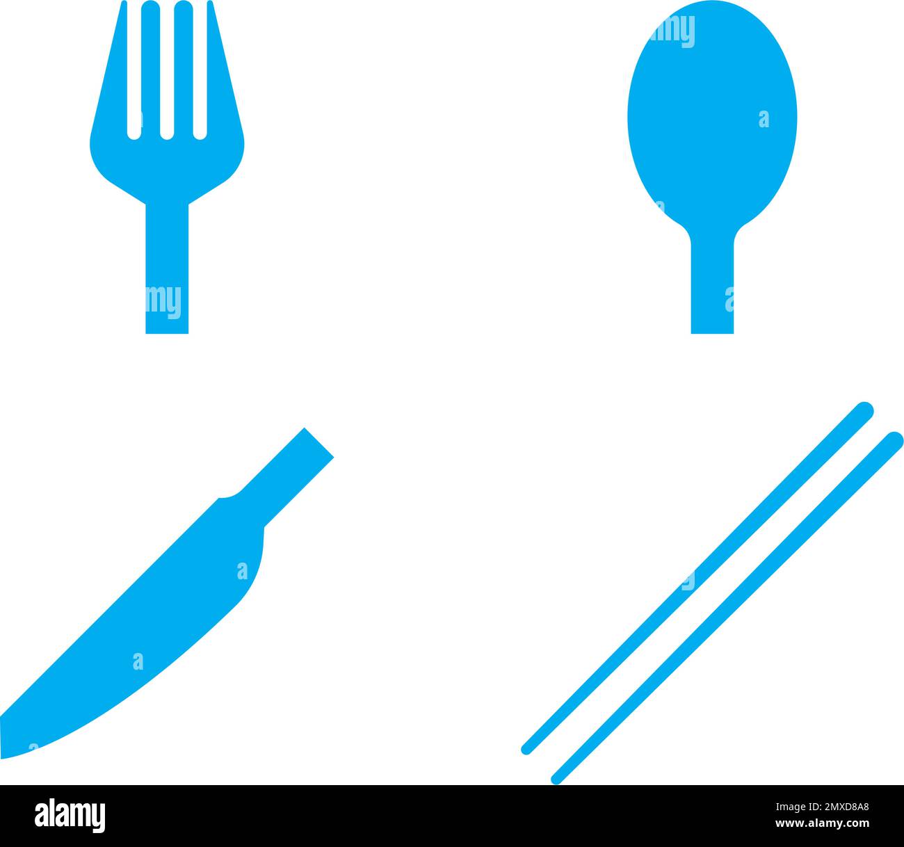 Chopsticks silhouette Stock Vector Images Alamy