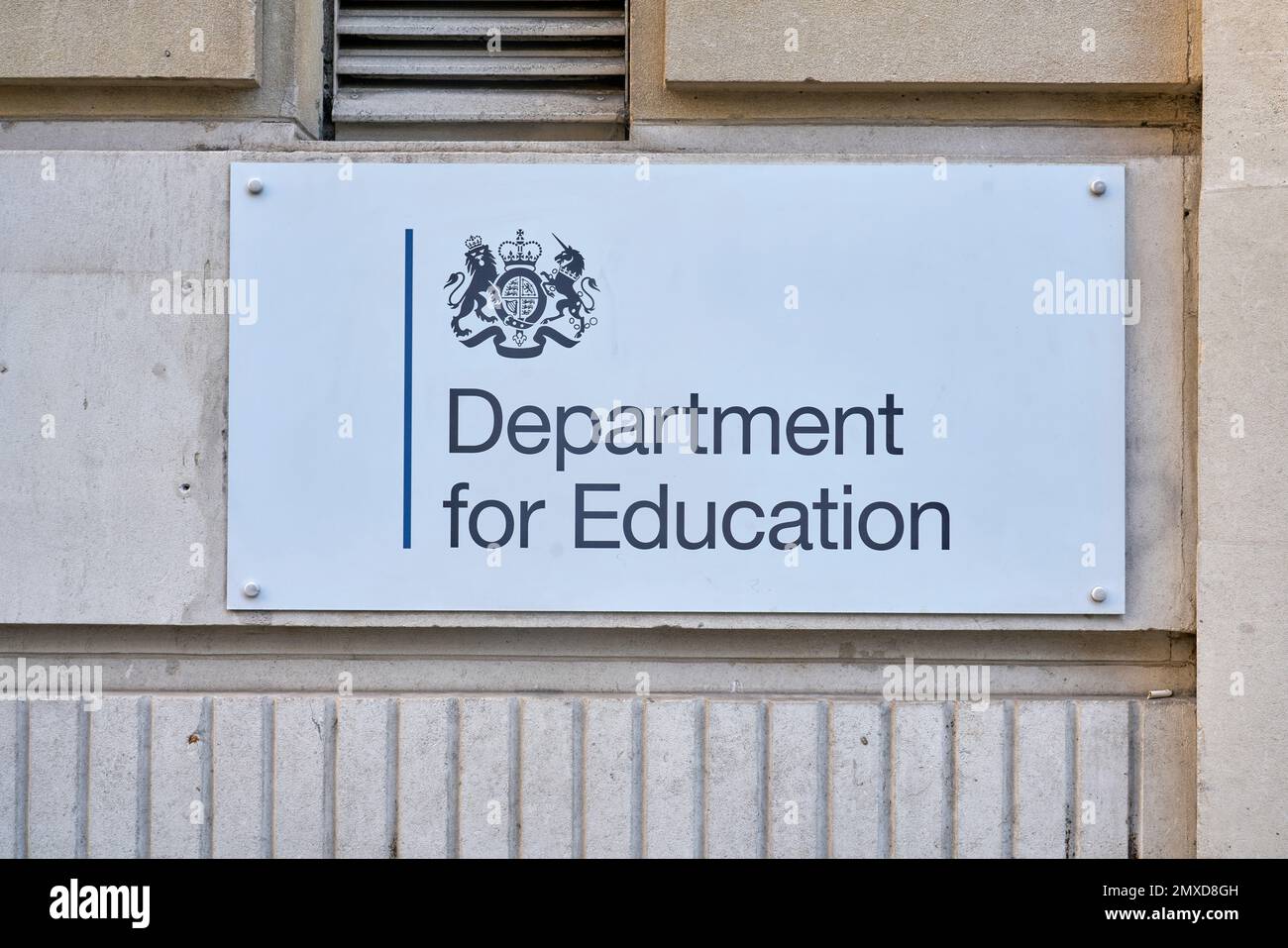 the department for education  government minstery Stock Photo
