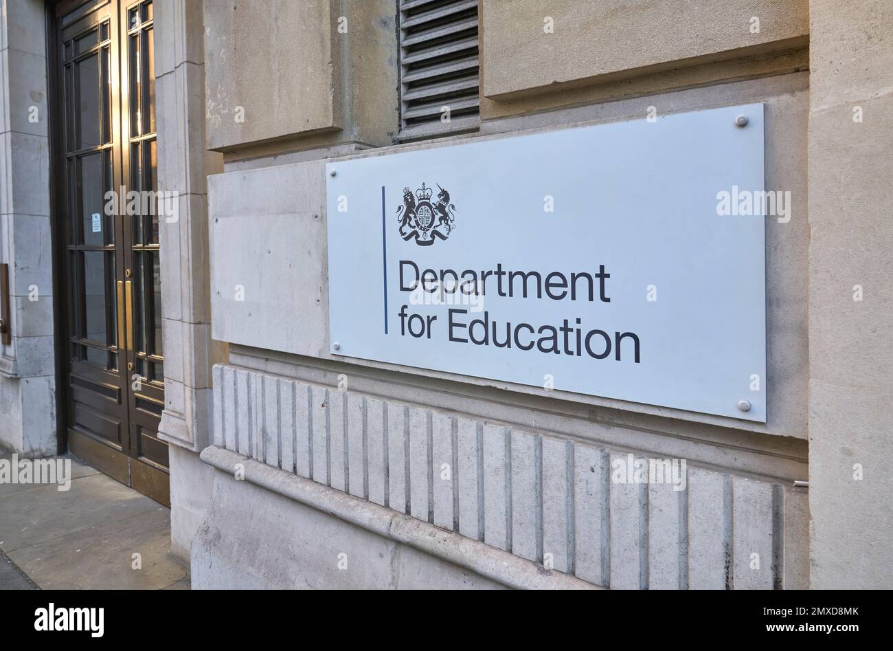 the department for education  government minstery Stock Photo