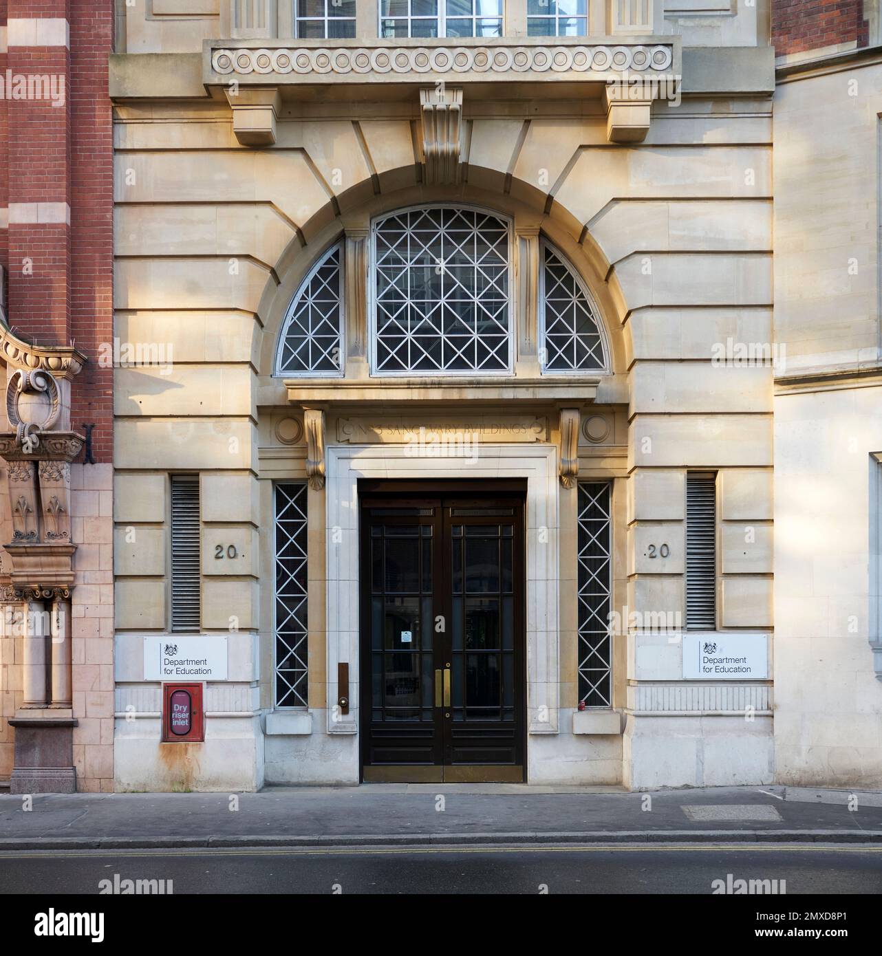 the department for education  government minstery Stock Photo