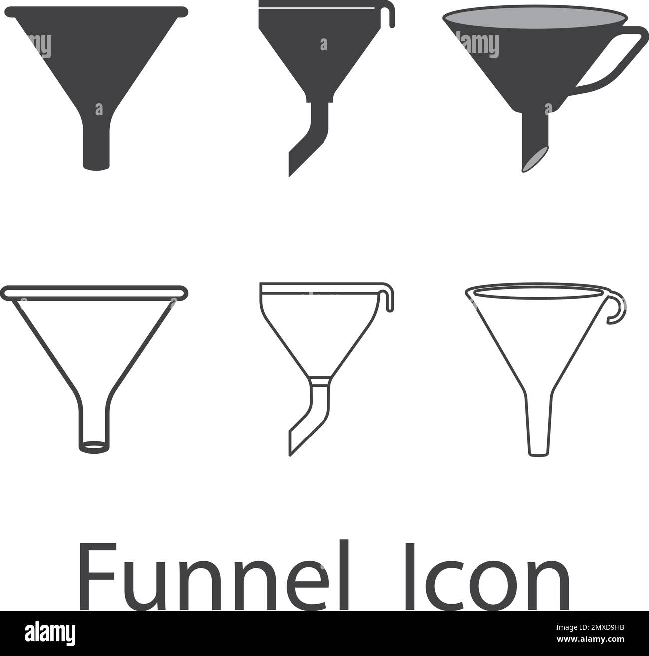 Funnel icon vector illustration design template Stock Vector Image