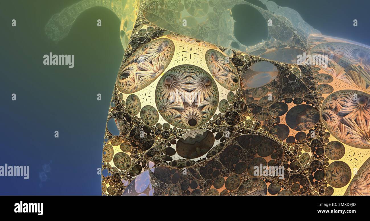 the surface of an alien planet under an alien sun 3d rendering Stock ...