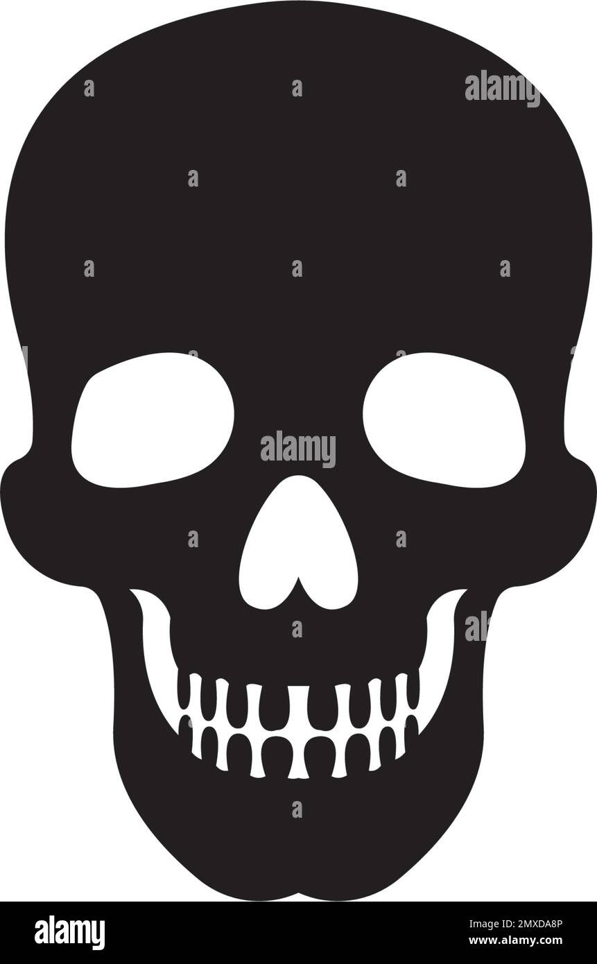 human skull bone icon vector illustration design Stock Vector Image ...