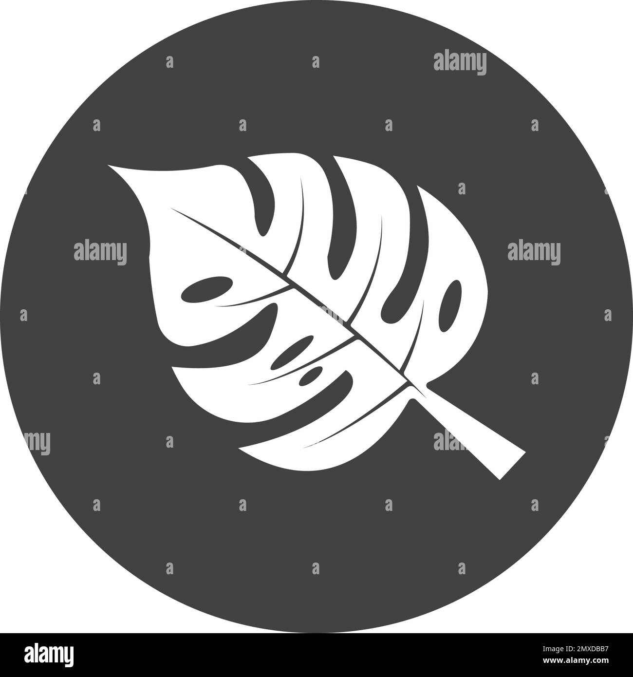 monstera leaf icon vector design template Stock Vector Image & Art - Alamy
