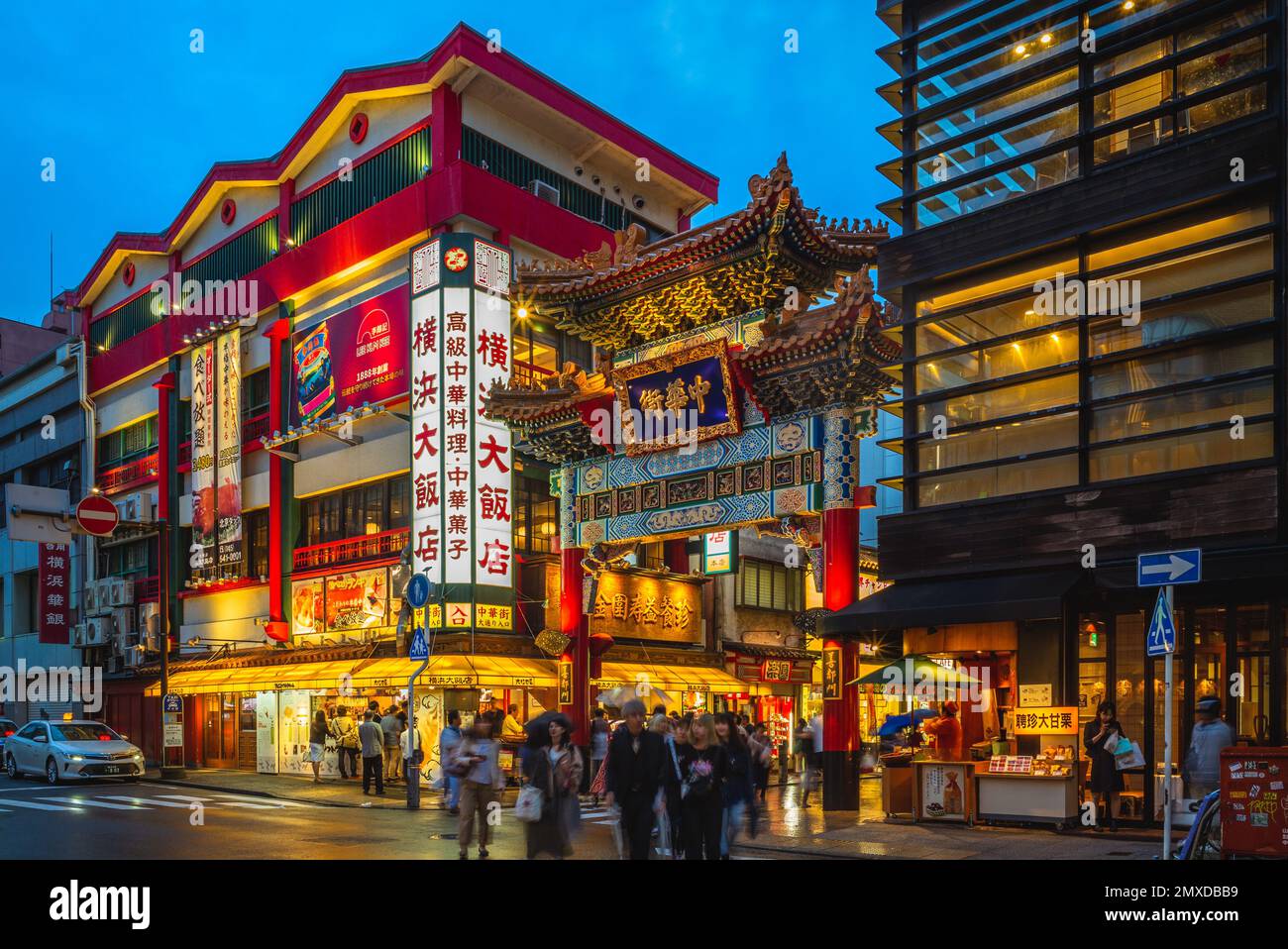 June 15, 2019: Yokohama Chinatown, the largest Chinatown with a population of about 3000 to 4000, was about 160 years old and located at yokohama, Jap Stock Photo