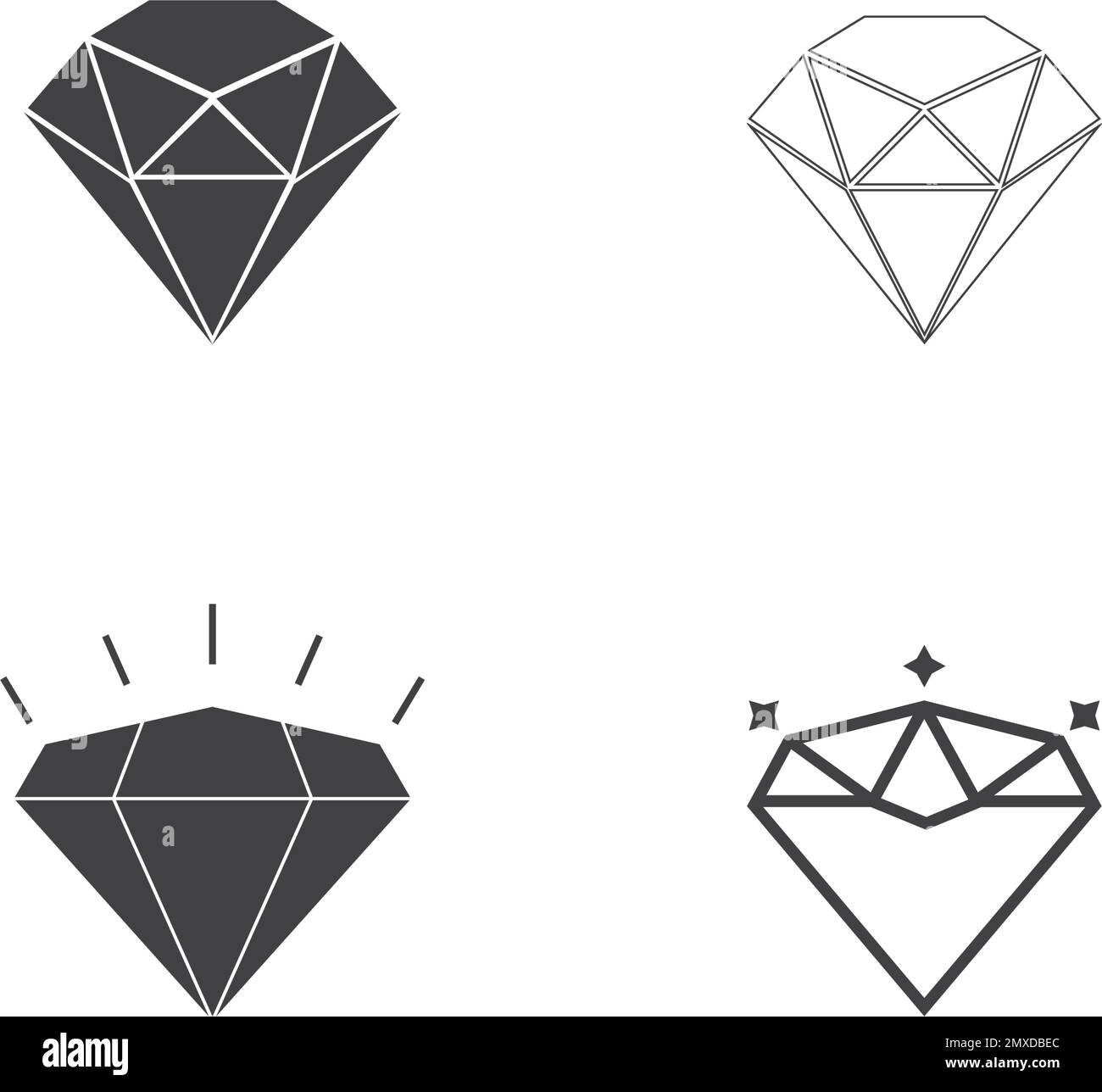 Diamond icon vector illustration logo design Stock Vector Image & Art ...