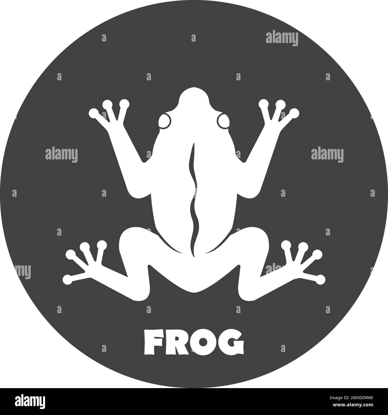 Frog icon vector illustration logo design template Stock Vector Image ...