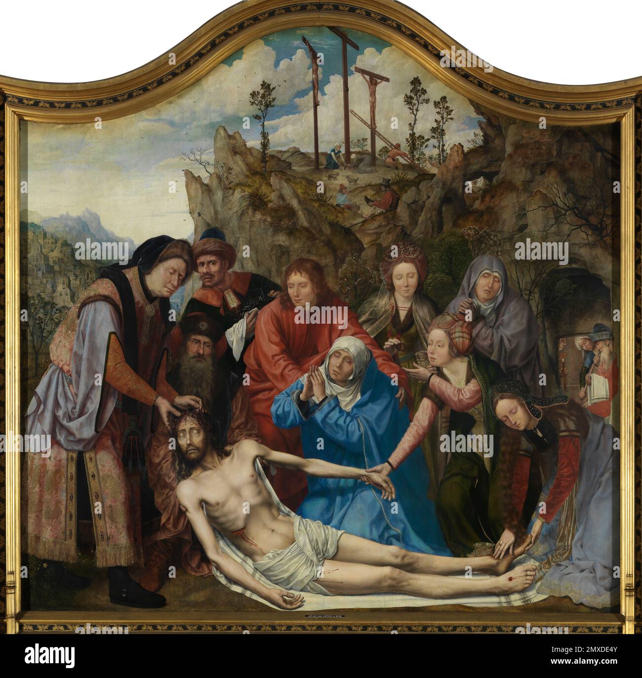 Altarpiece of the Joiners' Guild. The Lamentation over the Dead Christ ...