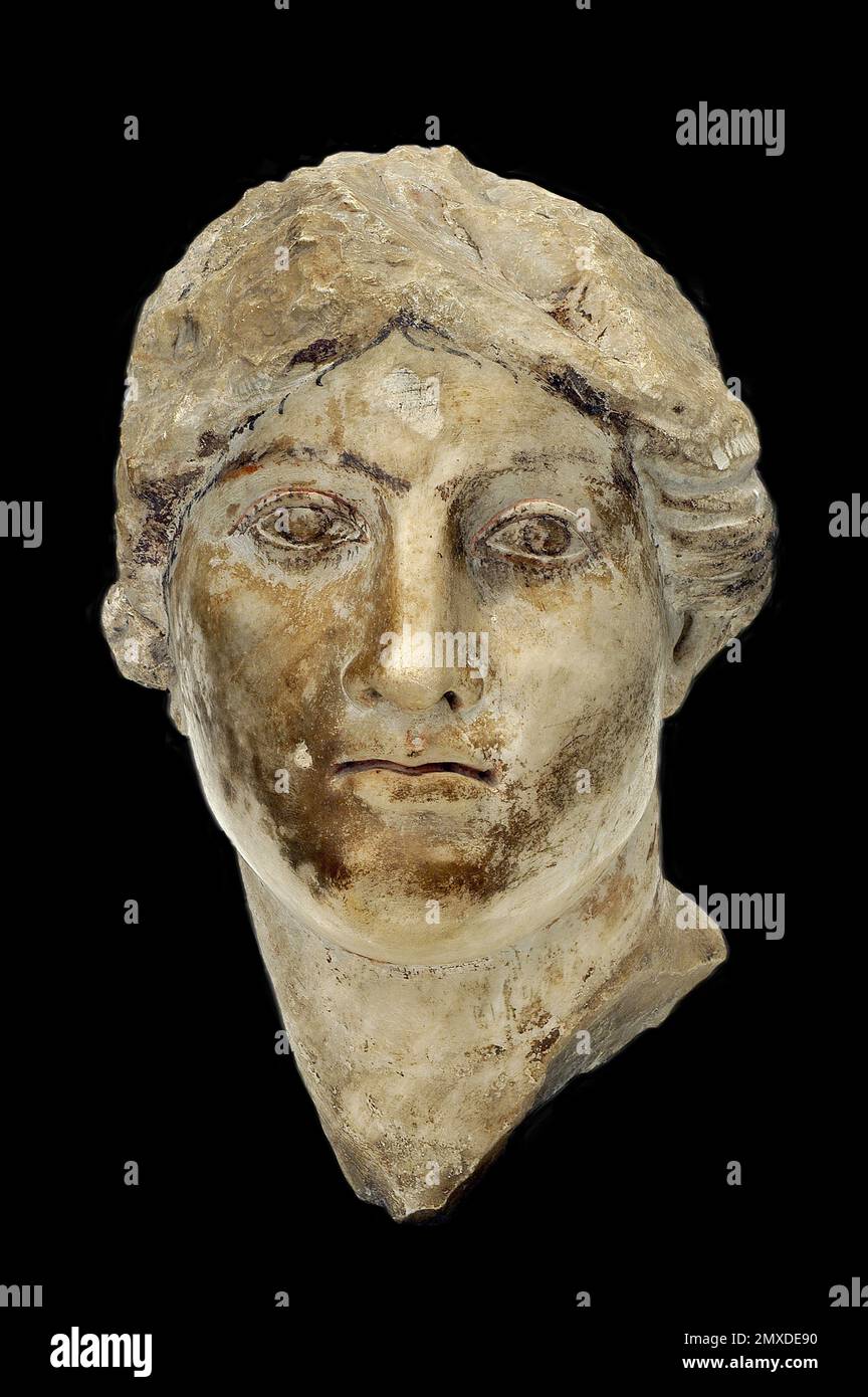 Queen Berenice II of Egypt. Museum: Koninklijk Museum van Mariemont, Morlanwelz. Author: Classical Antiquities. Stock Photo