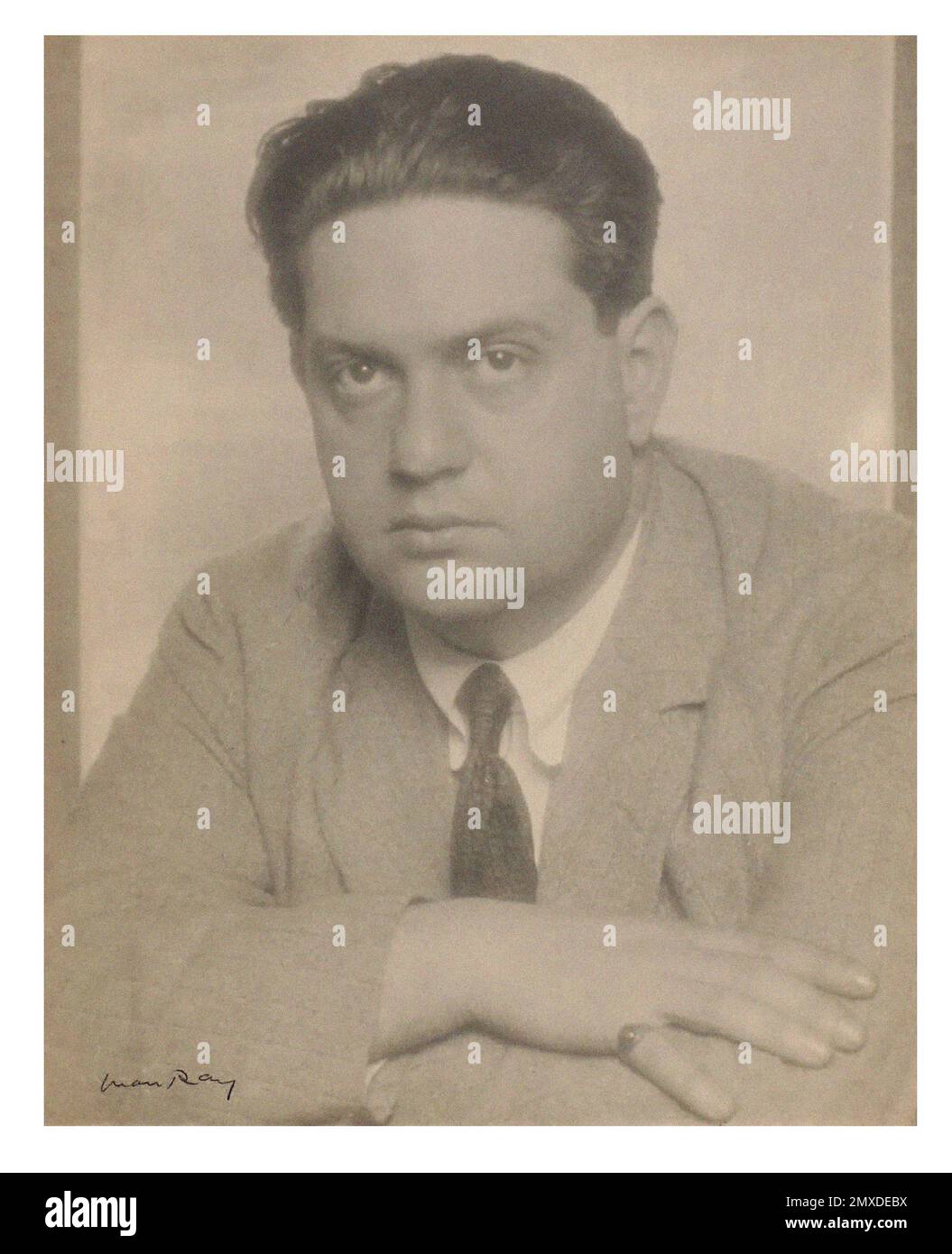 Portrait of the composer Darius Milhaud (1892-1974). Museum: © Man Ray ...