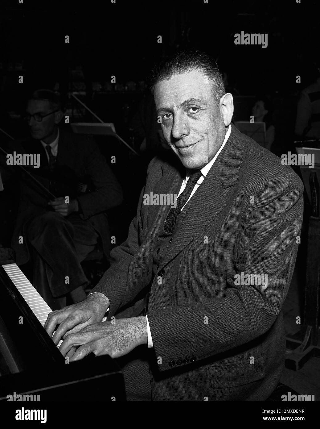 Poulenc Portrait of the pianist and composer Francis Poulenc (1899-1963 ...