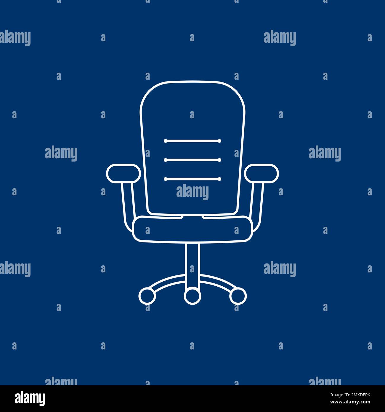 office armchair icon vector illustration design template. Stock Vector