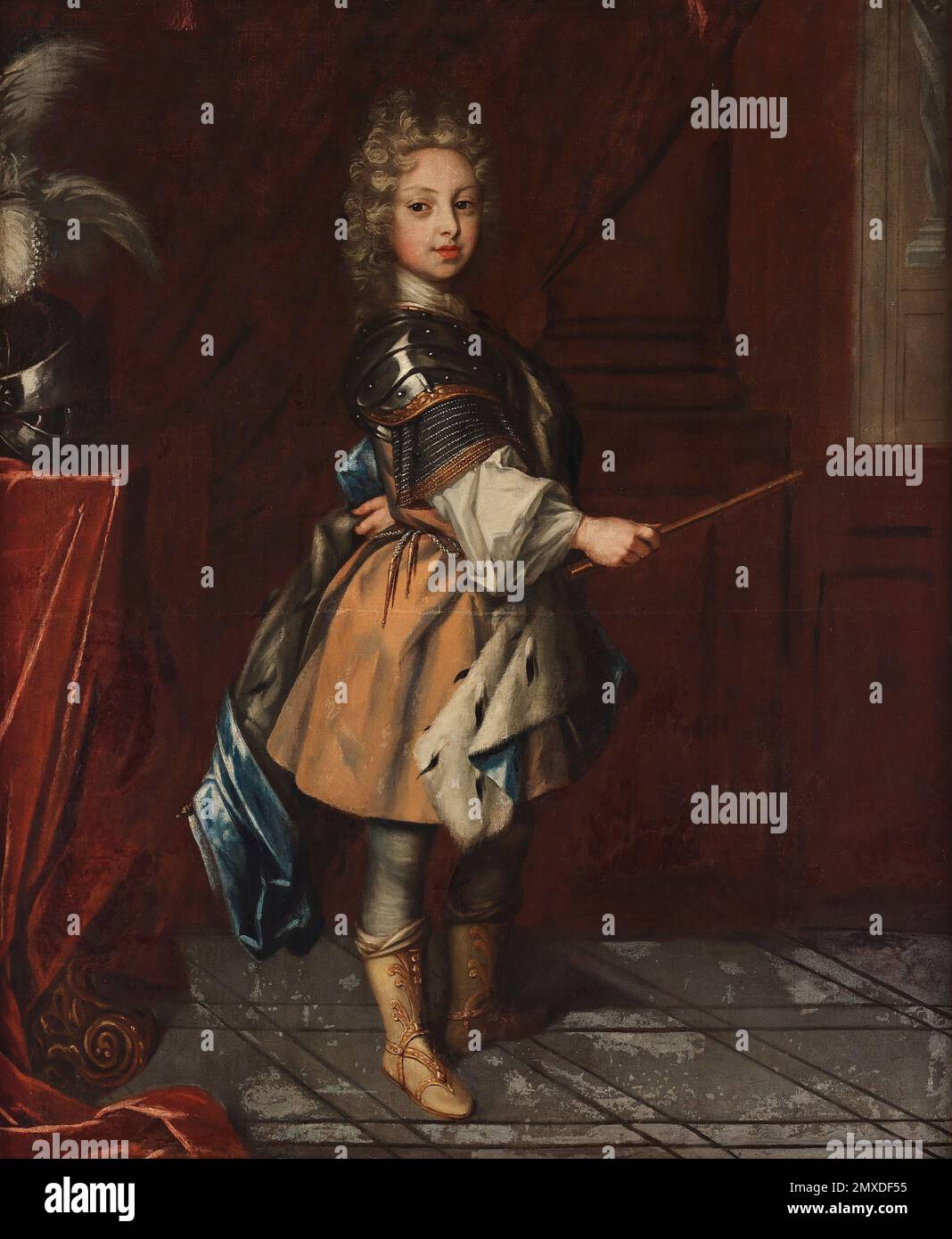 Portrait of Duke Charles Frederick of Holstein-Gottorp (1700-1739) as child. Museum: PRIVATE COLLECTION. Author: Krafft, David, von. Stock Photo
