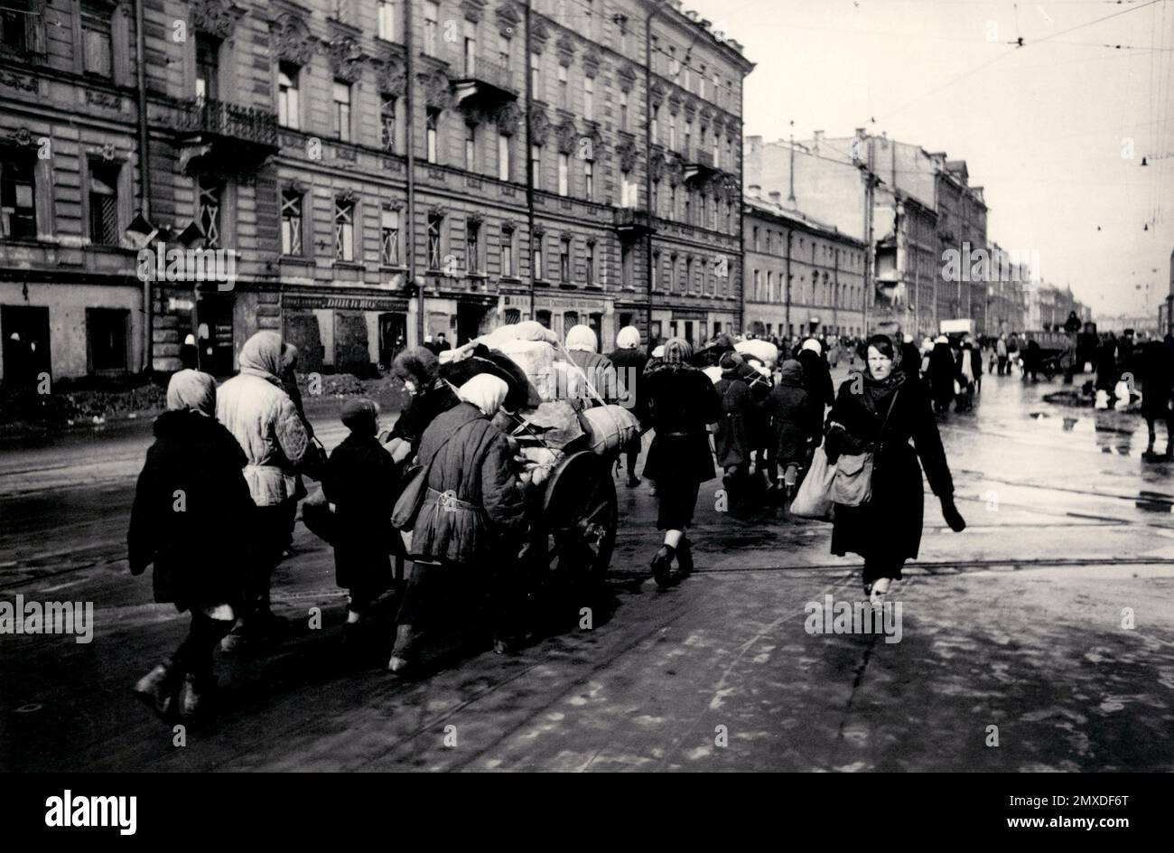The Siege of Leningrad. Museum PRIVATE COLLECTION. Author Boris