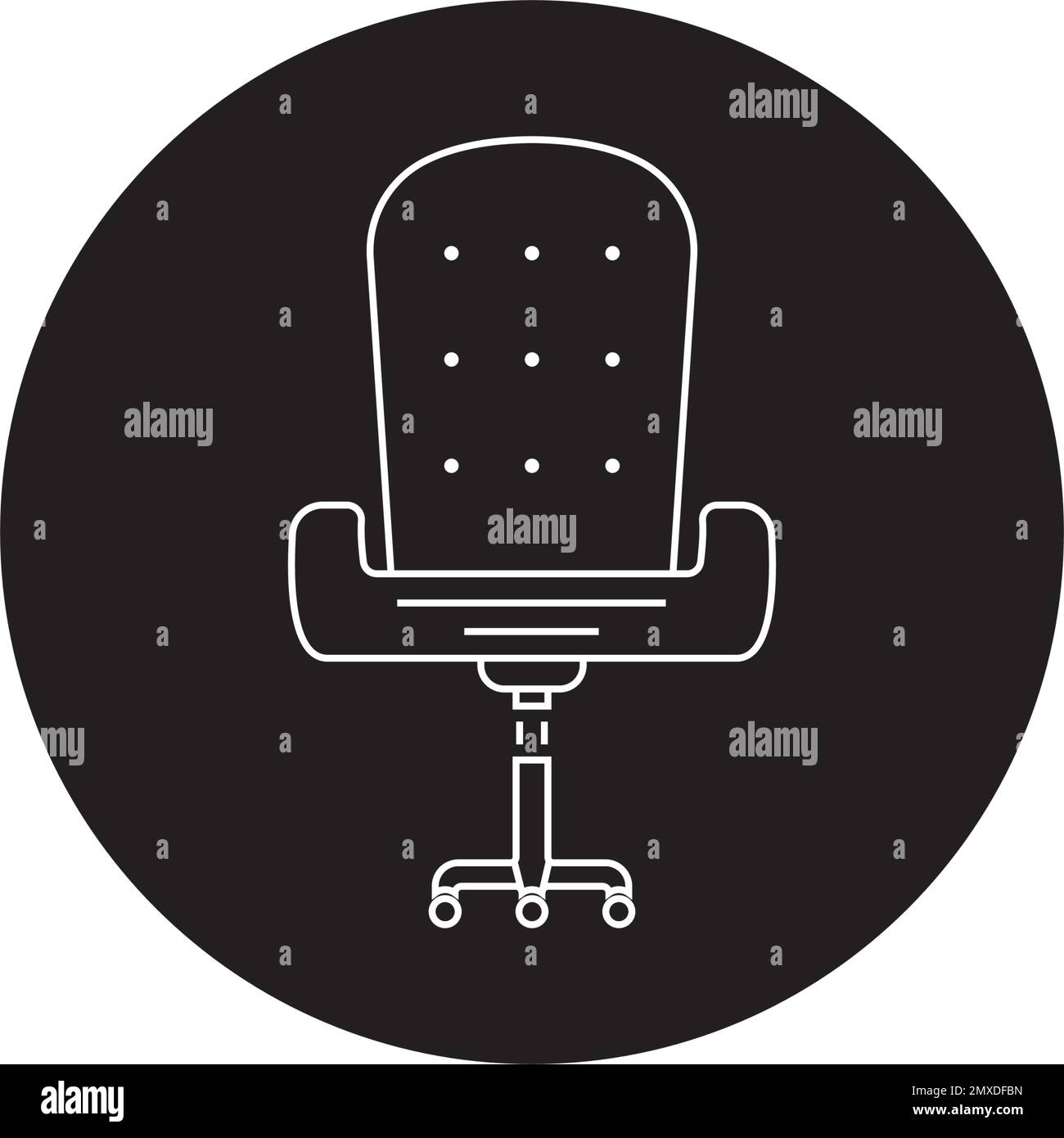 office armchair icon vector illustration design template Stock Vector