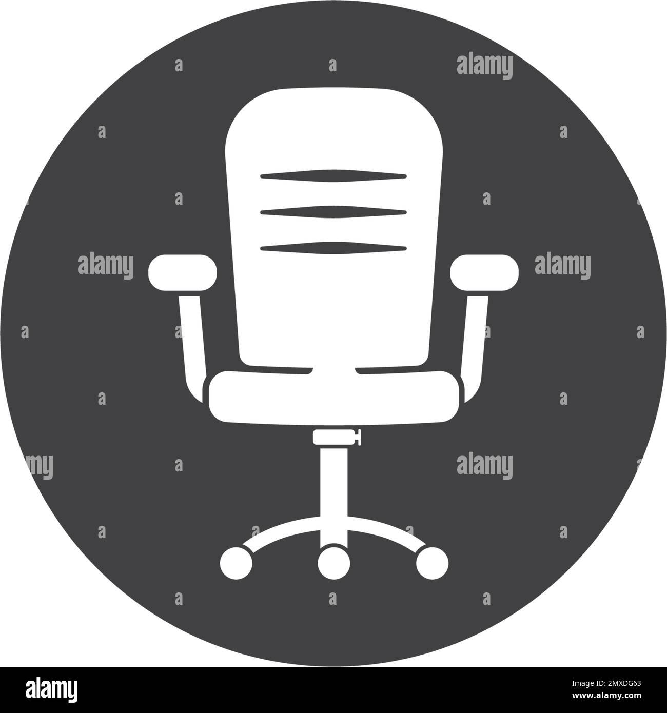 office armchair icon vector illustration design template. Stock Vector