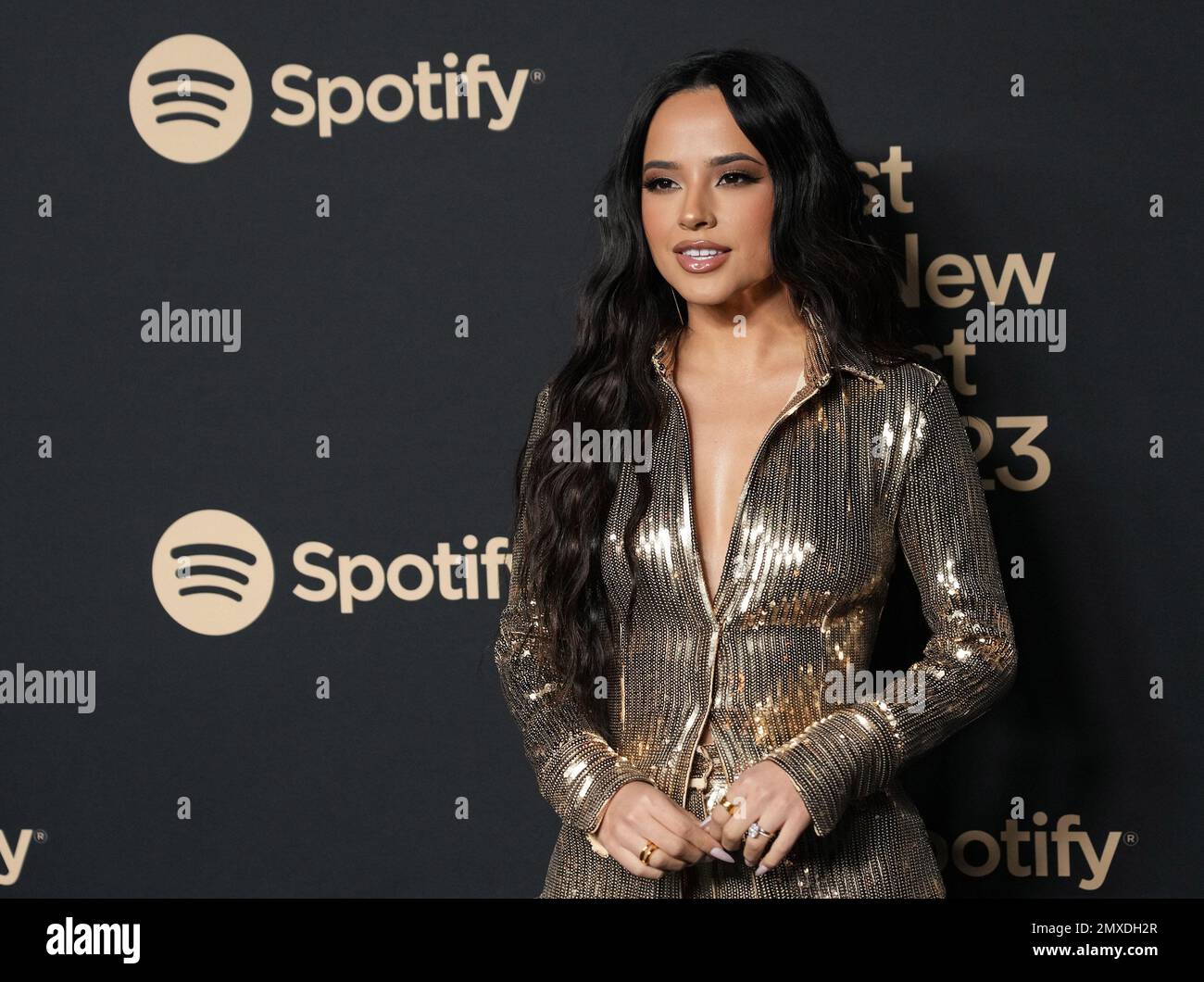 West Hollywood, CA, February 2, 2023. Becky G arrives at the Spotify's