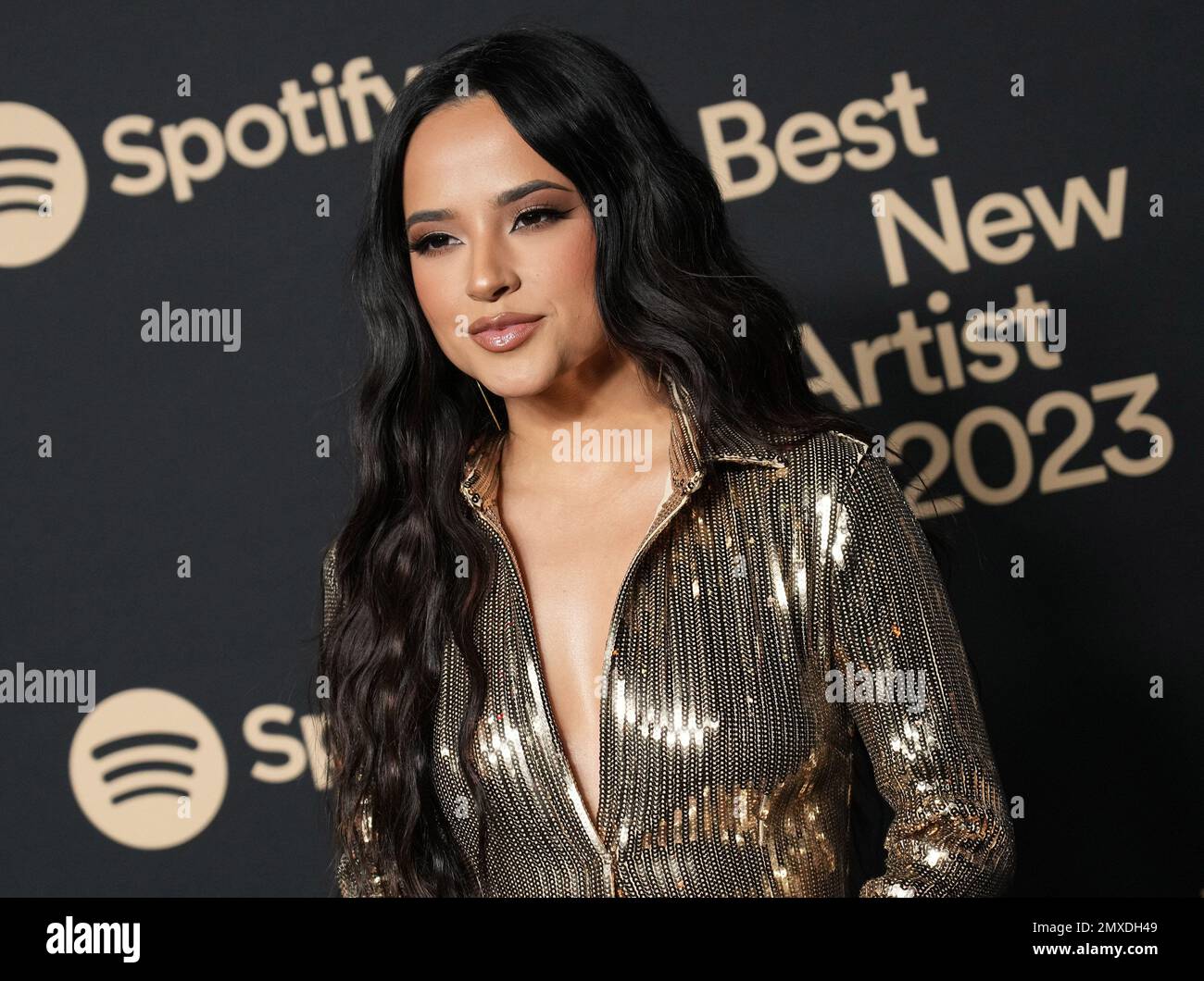 West Hollywood, CA, February 2, 2023. Becky G arrives at the Spotify's