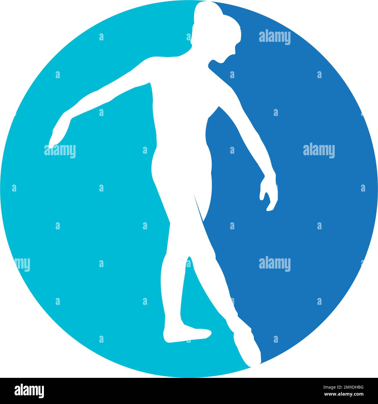 girl dancing ballet logo vector illustration design template. Stock Vector