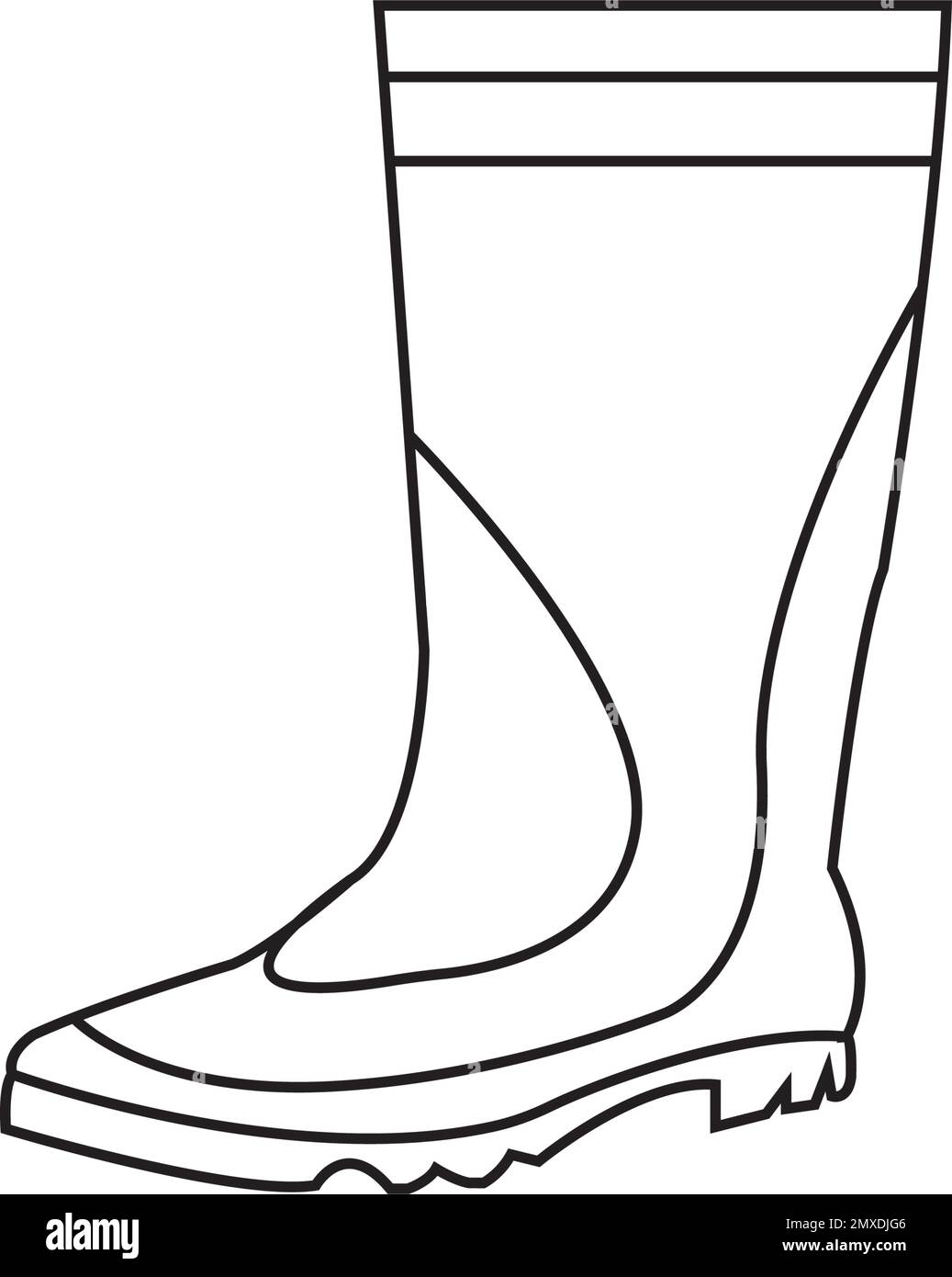 Rain boot Black and White Stock Photos & Images - Alamy
