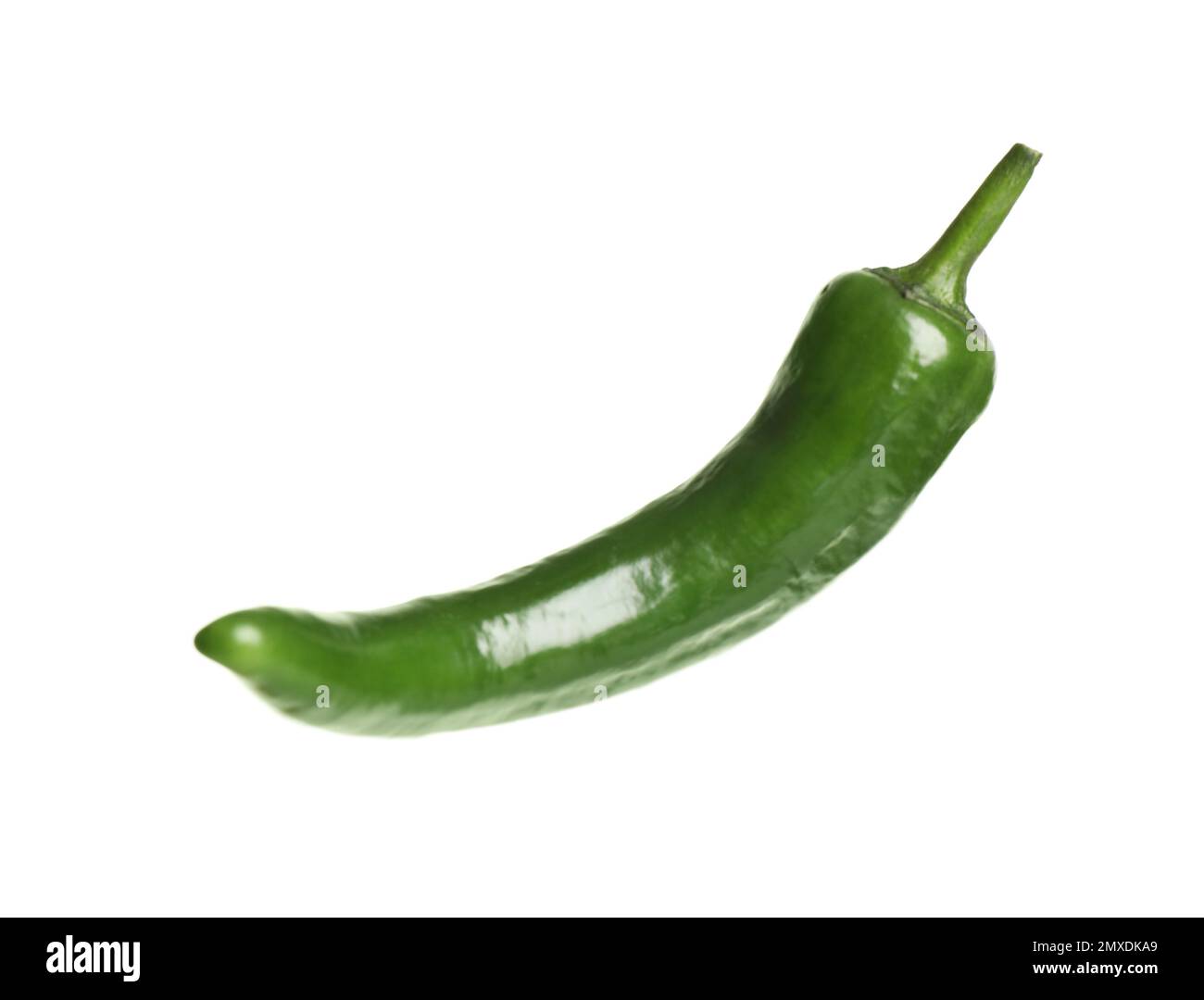Green hot chili pepper isolated on white Stock Photo - Alamy