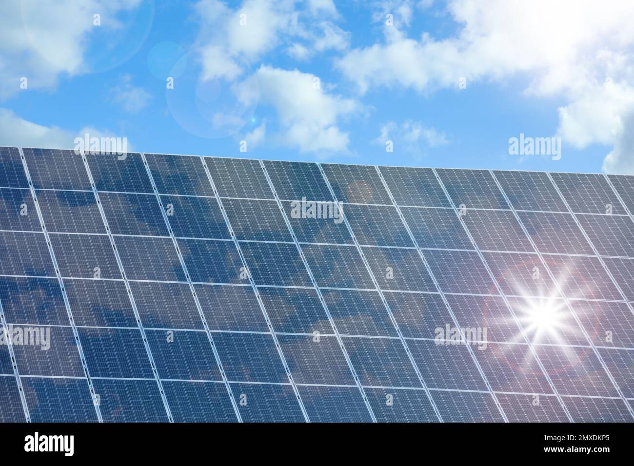 Solar panels plant flare hi-res stock photography and images - Alamy