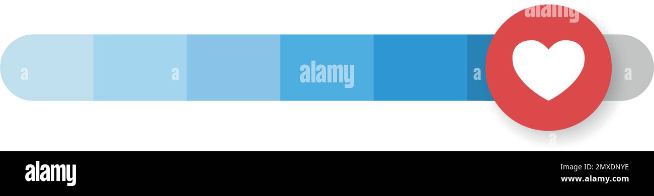 Switch slider icon in flat style. Volume control vector illustration on ...
