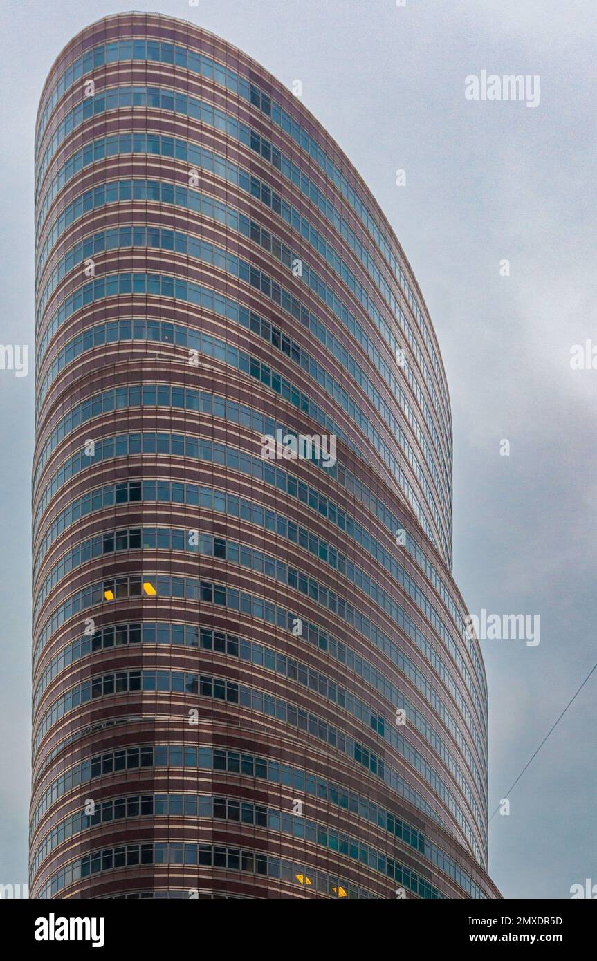 Phillip Johnson's Lipstick Building Modern elegance in pink hues, a