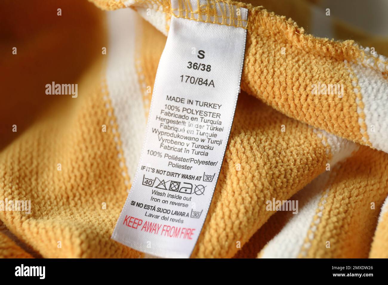 Care on reverse label hi-res stock photography and images - Alamy