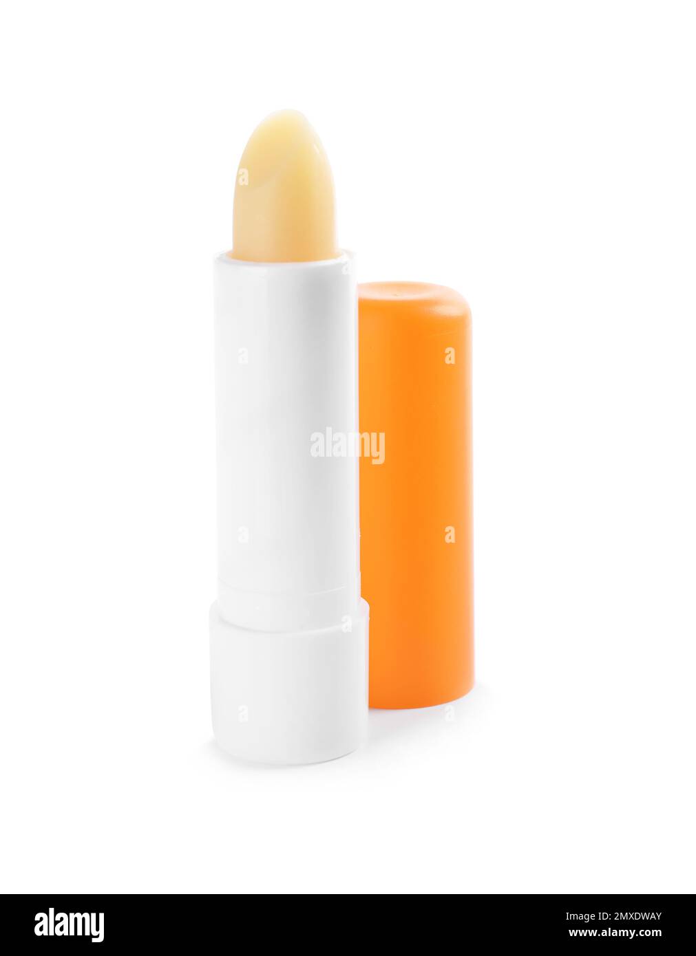 Sun protection lip balm isolated on white Stock Photo Alamy