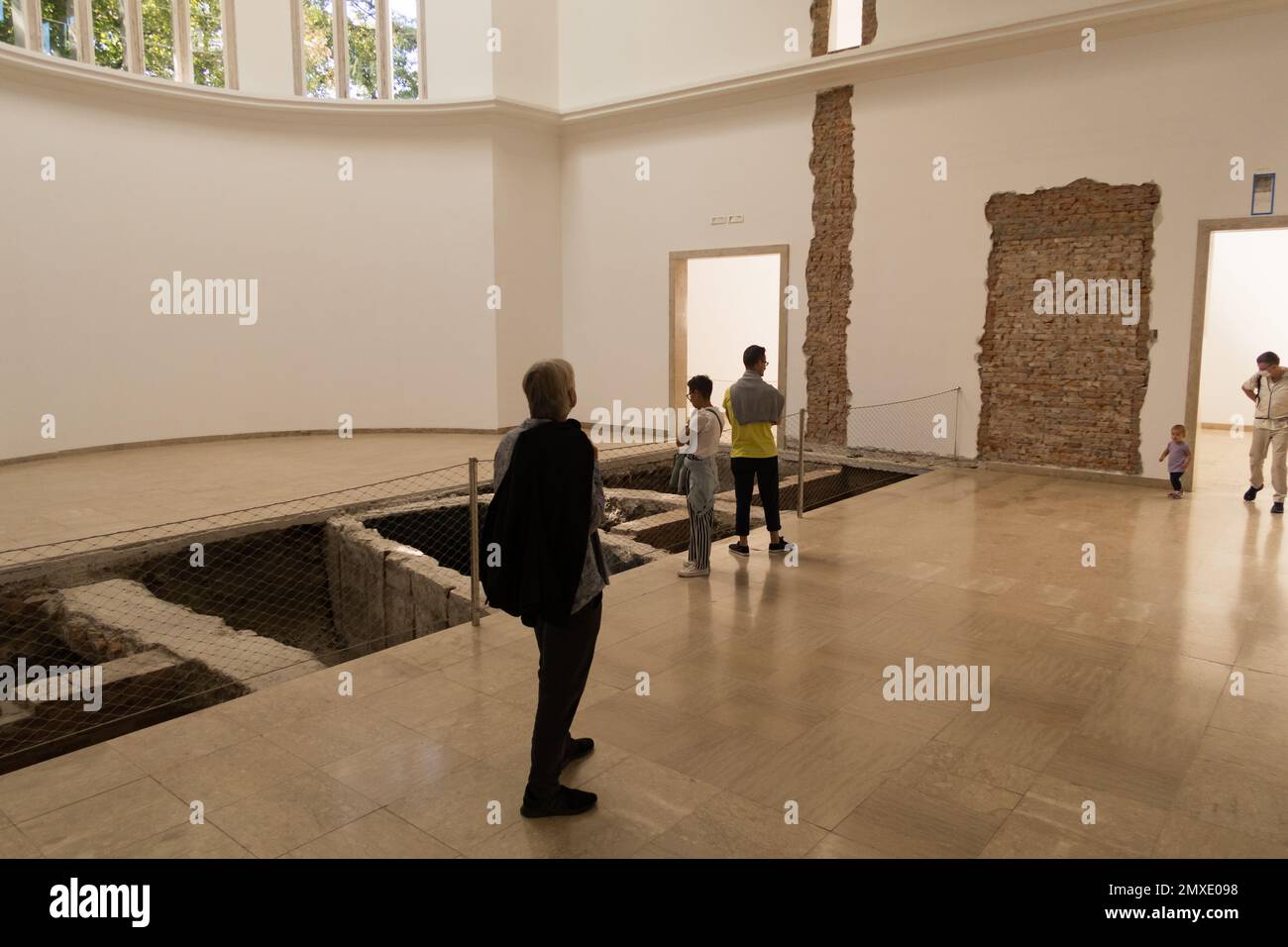 A view of the German Pavilion at the Venice Biennale 2022 with installation by Maria Eichhorn Stock Photo