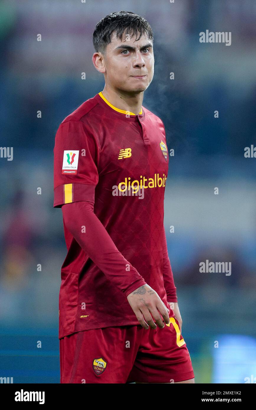 AS Roma v Genoa CFC - Coppa Italia Paulo Dybala of AS Roma stucks